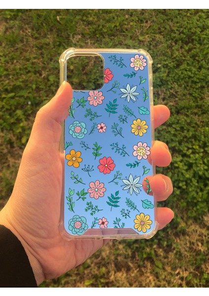 Apple iPhone 11 Pro Uyumlu Aynalı Desenli Darbe Kamera Korumalı Silikon Telefon Kılıfı