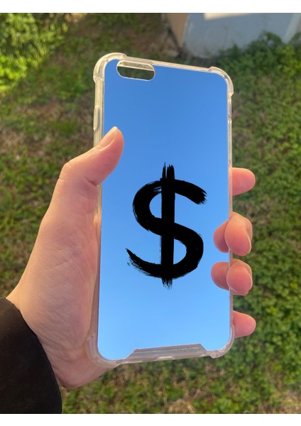 Apple iPhone 6s Plus Uyumlu Aynalı Dollars Desenli Darbe Kamera Korumalı Silikon Telefon Kılıfı modelleri