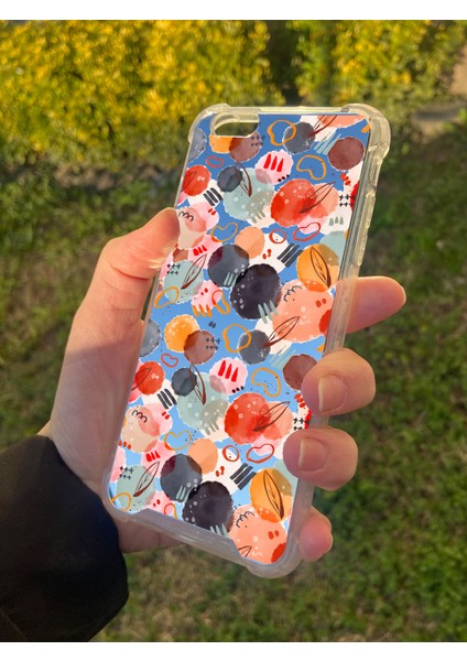 Apple iPhone 6 Plus Uyumlu Aynalı Daire Desenli Darbe Kamera Korumalı Silikon Telefon Kılıfı fiyatları