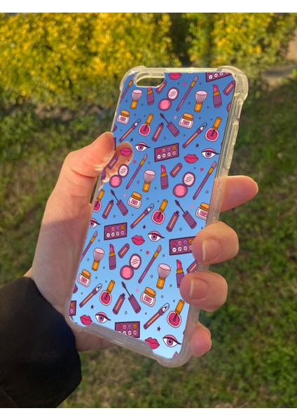 Apple iPhone 6 Plus Uyumlu Aynalı Makyaj Desenli Darbe Kamera Korumalı Silikon Telefon Kılıfı fiyatları
