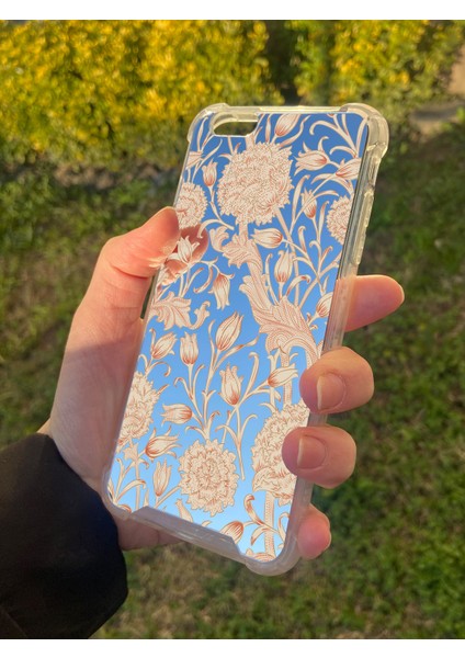 Apple iPhone 6s Plus Uyumlu Aynalı Lale Desenli Darbe Kamera Korumalı Silikon Telefon Kılıfı fiyatları