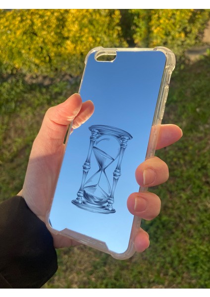 Apple iPhone 6s Plus Uyumlu Aynalı Kum Saati Desenli Darbe Kamera Korumalı Silikon Telefon Kılıfı fiyatları