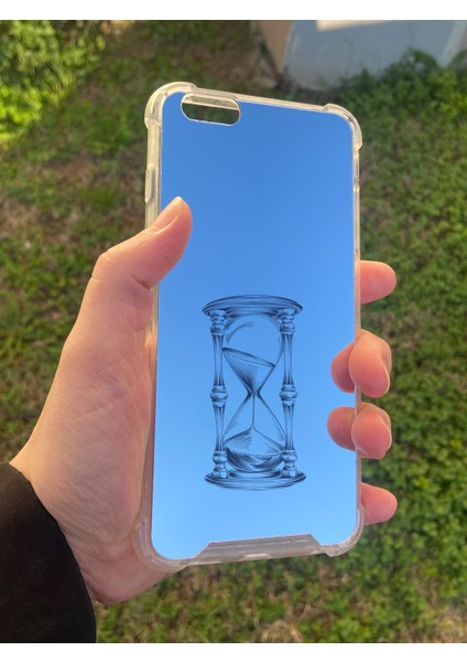 Apple iPhone 6s Plus Uyumlu Aynalı Kum Saati Desenli Darbe Kamera Korumalı Silikon Telefon Kılıfı modelleri