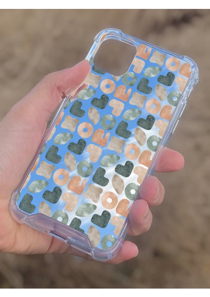 Apple iPhone 11 Uyumlu Aynalı Geometrik Desenli Darbe Kamera Korumalı Silikon Telefon Kılıfı modelleri