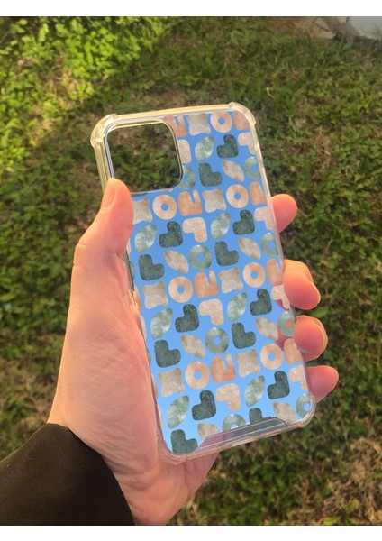 Apple iPhone 11 Pro Uyumlu Aynalı Geometrik Desenli Darbe Kamera Korumalı Silikon Telefon Kılıfı modelleri