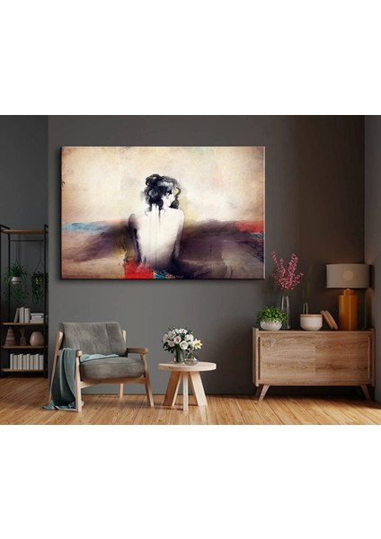 Dekoratif Yağlı Boya Soyut Kadın Kanvas Tablo