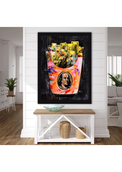 Dekoratif Baskı Pop Corn Kanvas Tablo