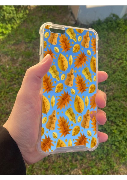 Apple iPhone 6 Plus Uyumlu Aynalı Kahverengi Desenli Darbe Kamera Korumalı Silikon Telefon Kılıfı modelleri