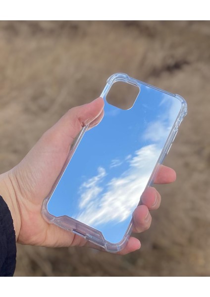 Apple iPhone 11 Uyumlu Aynalı Düz Desenli Darbe Kamera Korumalı Silikon Telefon Kılıfı modelleri