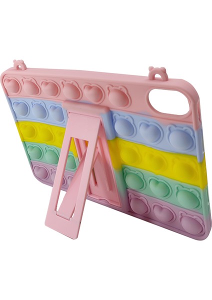 Apple iPad Mini 6 (MK8C3TU/A) Uyumlu Standlı Pop It Arka Koruma