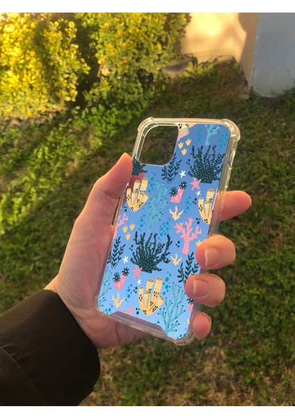 Apple iPhone 11 Pro Uyumlu Aynalı Dalgalar Desenli Darbe Kamera Korumalı Silikon Telefon Kılıfı fiyatları