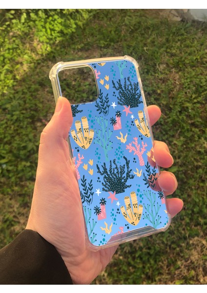 Apple iPhone 11 Pro Uyumlu Aynalı Dalgalar Desenli Darbe Kamera Korumalı Silikon Telefon Kılıfı modelleri