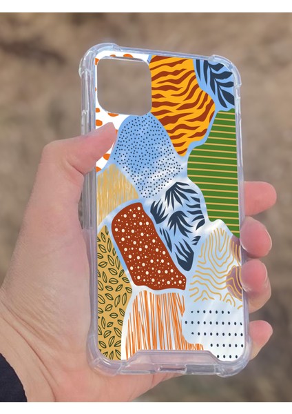 Apple iPhone 11 Uyumlu Aynalı Karışık Desenli Darbe Kamera Korumalı Silikon Telefon Kılıfı fiyatları