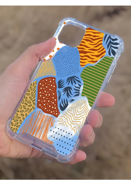 Apple iPhone 11 Uyumlu Aynalı Karışık Desenli Darbe Kamera Korumalı Silikon Telefon Kılıfı modelleri