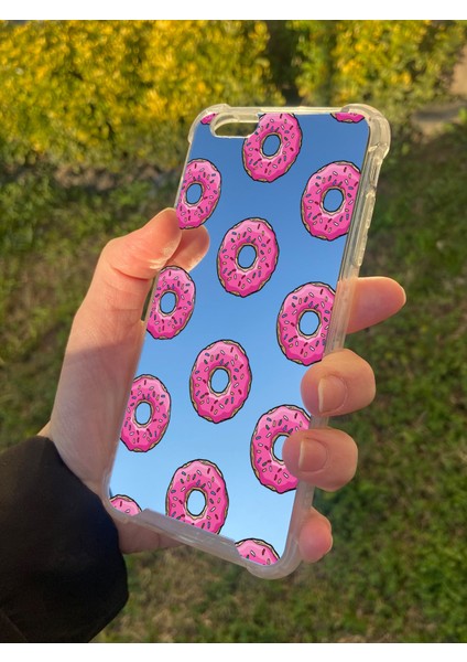 Apple iPhone 6s Plus Uyumlu Aynalı Donut Desenli Darbe Kamera Korumalı Silikon Telefon Kılıfı fiyatları