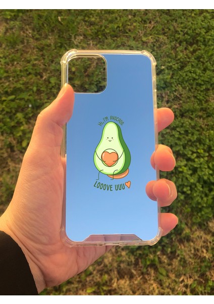 Apple iPhone 11 Pro Uyumlu Aynalı Love You Desenli Darbe Kamera Korumalı Silikon Telefon Kılıfı