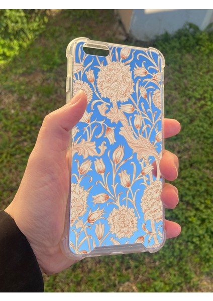 Apple iPhone 6 Plus Uyumlu Aynalı Lale Desenli Darbe Kamera Korumalı Silikon Telefon Kılıfı modelleri