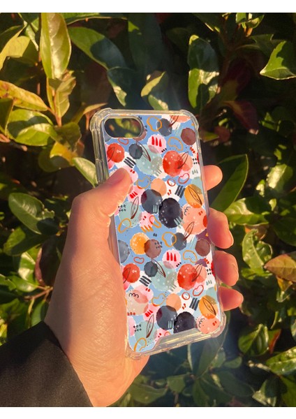 Apple iPhone Se 2020 Uyumlu Aynalı Halka Desenli Darbe Kamera Korumalı Silikon Telefon Kılıfı modelleri