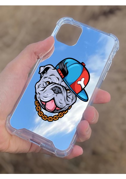 Apple iPhone 11 Uyumlu Aynalı Köpek Desenli Darbe Kamera Korumalı Silikon Telefon Kılıfı modelleri