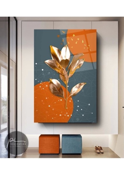 Yapraklar Cam Tablo modelleri