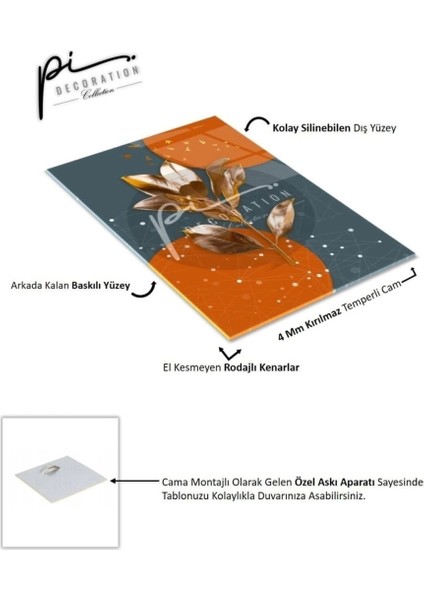 Yapraklar Cam Tablo indirimleri