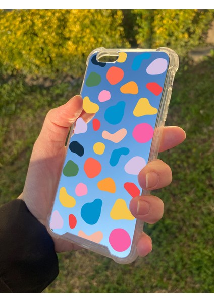 Apple iPhone 6s Plus Uyumlu Aynalı Benek Desenli Darbe Kamera Korumalı Silikon Telefon Kılıfı fiyatları