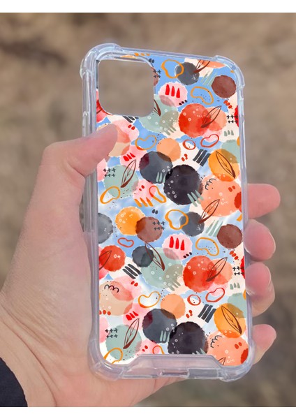 Apple iPhone 11 Uyumlu Aynalı Daire Desenli Darbe Kamera Korumalı Silikon Telefon Kılıfı fiyatları