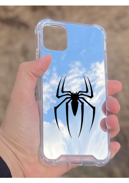 Apple iPhone 11 Uyumlu Aynalı Spider Desenli Darbe Kamera Korumalı Silikon Telefon Kılıfı fiyatları