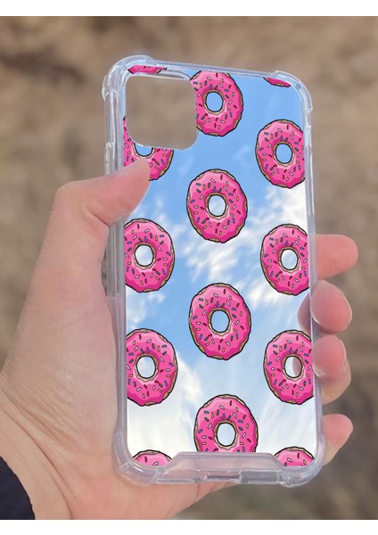 Apple iPhone 11 Uyumlu Aynalı Donut Desenli Darbe Kamera Korumalı Silikon Telefon Kılıfı fiyatları