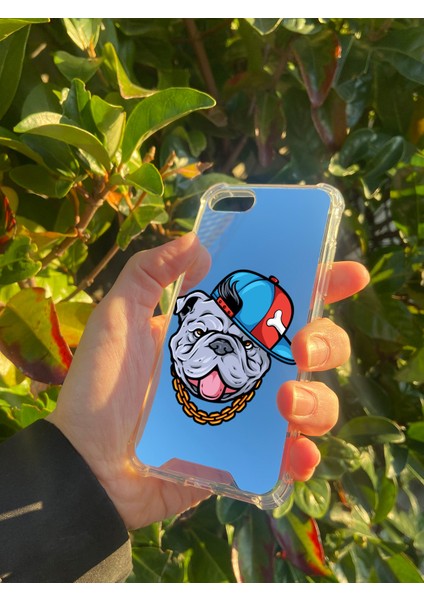 Apple iPhone Se Uyumlu Aynalı Köpek Desenli Darbe Kamera Korumalı Silikon Telefon Kılıfı fiyatları