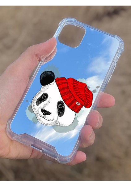 Apple iPhone 11 Uyumlu Aynalı Panda Desenli Darbe Kamera Korumalı Silikon Telefon Kılıfı modelleri