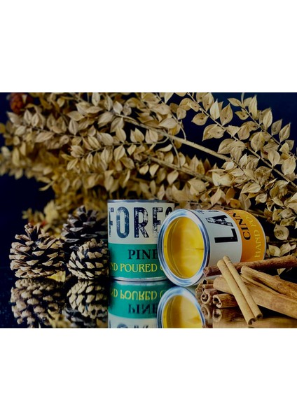 Forest: Çam Orman Kokulu Dekoratif Hediyelik Doğal Vegan Soya Wax Mum 250GR fiyatları