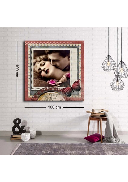 - Dekoratif Baskı Illüstrasyon Movie Poster 2 Kare Kanvas Tablo