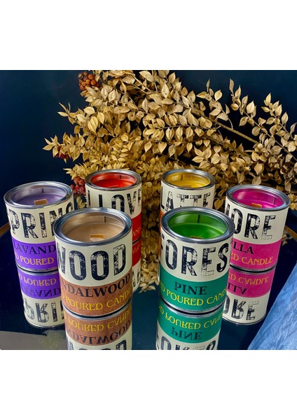 stworkshop Spring: Dekoratif ve Hediyelik Lavanta Kokulu mum Doğal Vegan Soya Wax Mumu. 250gr indirimleri