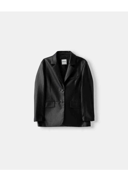 Allbucks Bershka, Suni Deri Blazer Ceket ABBRS0998 indirimleri