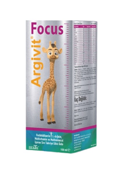 Focus 150 ml Fosfotidilserin L-Arjinin Multivitamin ve Multimineral Içeren Oral Solüsyon
