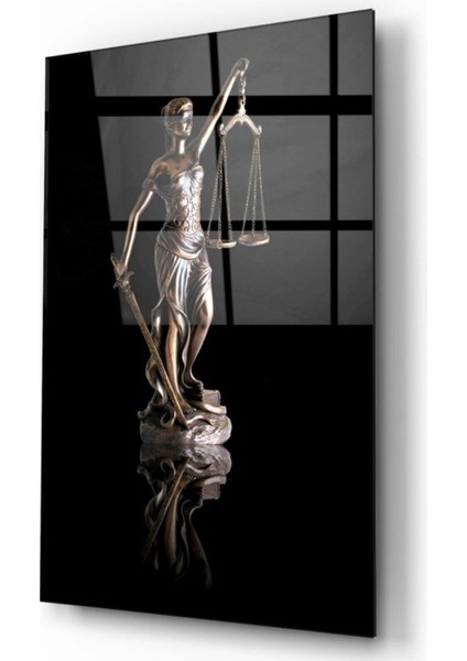 Themis Heykeli Cam Tablo fiyatları