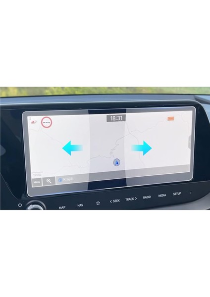 Hyundai I20 10.25 Inç Multimedya Ekran Koruyucu Nano Şeffaf modelleri