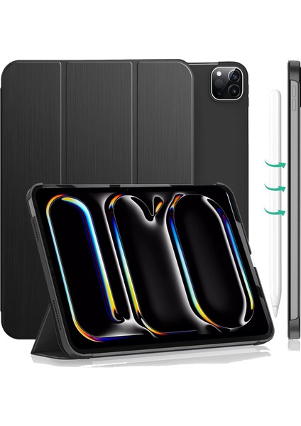 iPad PRO13 Inç 2024 M4 Kılıf Flip Smart Standlı Akıllı Kılıf Smart Cover Case