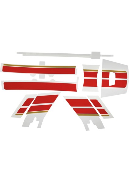Vespa GTS Racing Sixties Sticker Set *Kırmızı* Ön-Arka / PIAGGIO