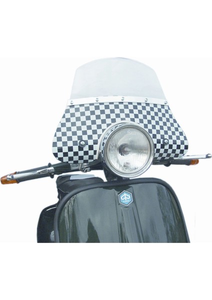 Vespa PX Ön Cam Uzun *Siyah-Beyaz Kareli* / CUPPINI fiyatları