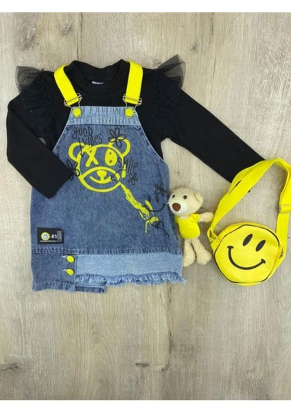 Emoji Çantalı Ayı Oyuncaklı Kot Jile Badi fiyatları