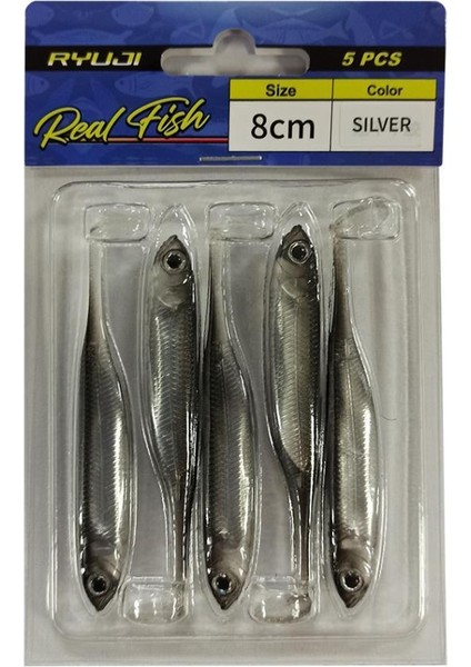 Real Fish 10CM Lrf Silikon Suni Yem 5AD fırsatları