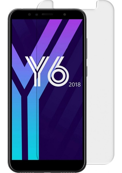Huawei Y6 2018 Uyumlu Ön Koruma Cam Ekran Koruyucu NT-26448