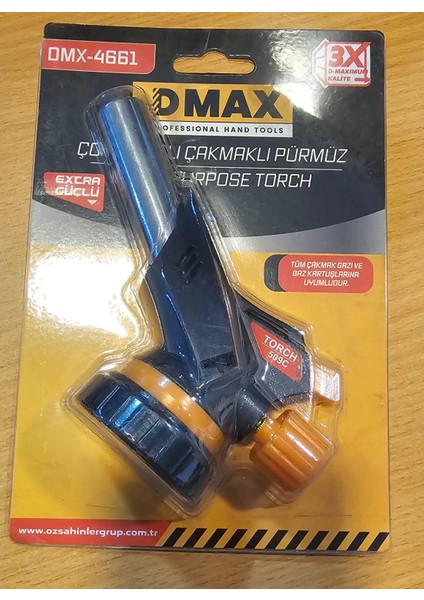 Kesimalmarket Dmax DMX4661 Çakmaklı Çok Amaçlı Pürmüz (Çakmak Gazı Uyumlu)
