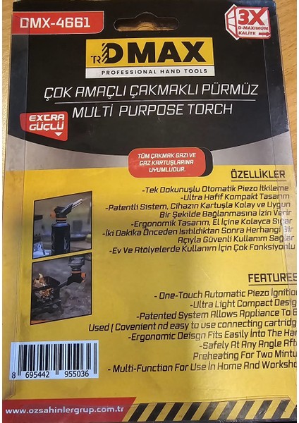 Kesimalmarket Dmax DMX4661 Çakmaklı Çok Amaçlı Pürmüz (Çakmak Gazı Uyumlu) modelleri