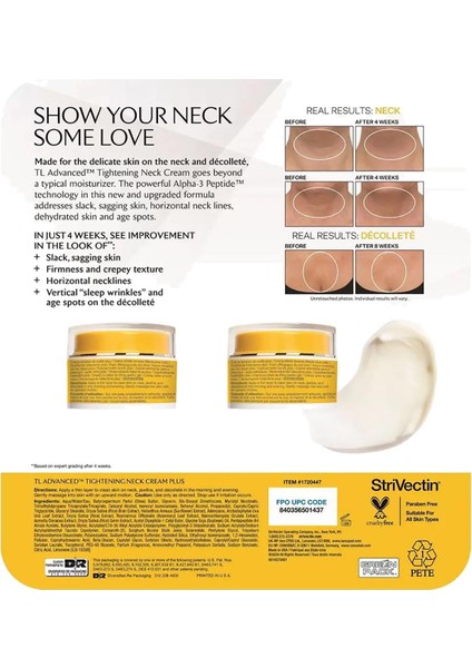 Tl Advanced Tightening Boyun Kremi Ikili Set 2X30ML