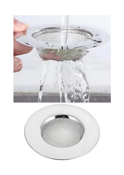 Paslanmaz Çelik Evye Lavabo Süzgeci 7,5 cm