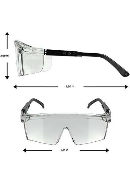 S400 Ayarlı Çapak Gözlüğü, Koruyucu Gözlük Şeffaf Ce EN166 fiyatları