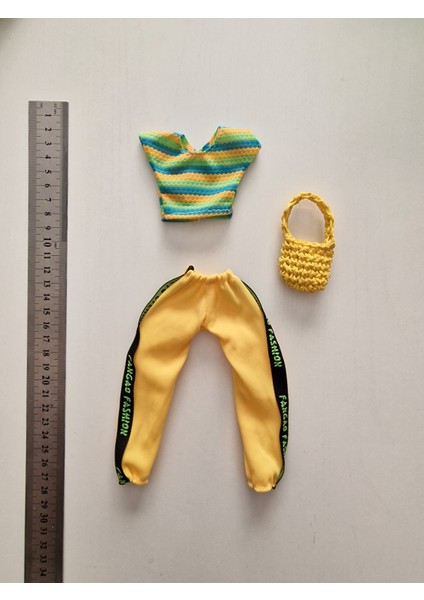 Oyuncak Bebek 3'lü Kıyafet Seti (Boyutları Barbie Oyuncak Bebekler Için Uygundur)